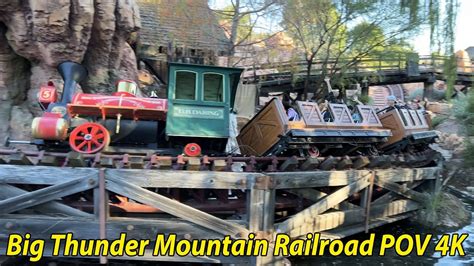 4k POV Big Thunder Mountain Railroad Disneyland