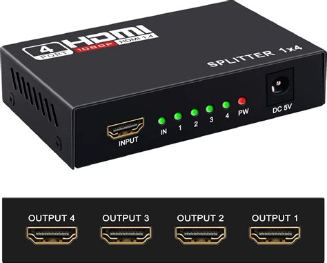 4k hdmi splitter.  Price Match Guarantee. 0, 1 In 4 Out HDMI Splitter, 4...