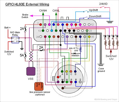 The 4L60E transmission wiring diagram is a labyrinth of i