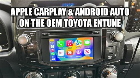 4runner android auto.  13.  You can even use the entune touch screen to control Carplay. 0L ...