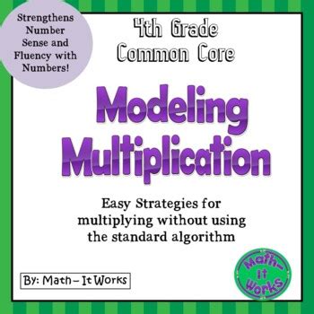 4th Grade Common Core Modeling Multiplication Distance Learning (With