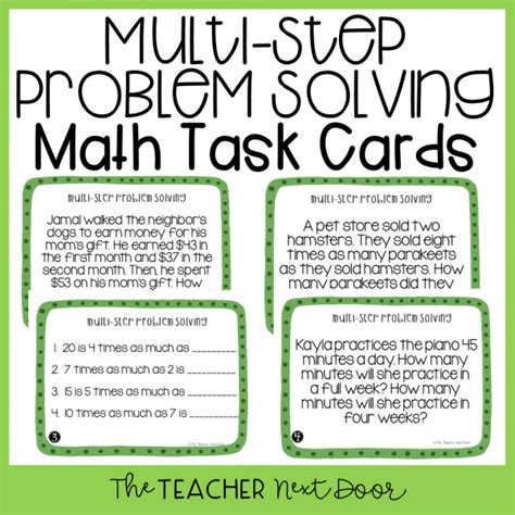 4th Grade Math Solving MultiStep Word Problems with Whole Numbers