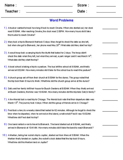4th Grade Math Word Problems Best Coloring Pages For Kids