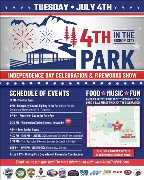 4th In The Bishop City Park – Community Independence Day …