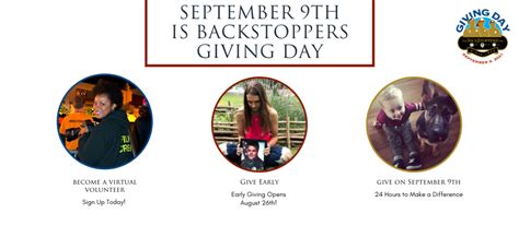 4th annual 'Backstoppers Giving Day' today