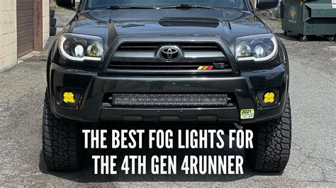 Posts: 309. LED Fog Light Mod. After some time driving around with just LED bulbs in my ‘05 SR5 4Runner fog lights, I decided to take out the fog light assembly and mount my own LED lights I purchased on amazon. Light output is WAY better than what the factory was giving me..
