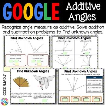 4th Grade Additive Angles 4 Md 7 By Additive Angles Worksheet Fourth Grade - Additive Angles Worksheet Fourth Grade