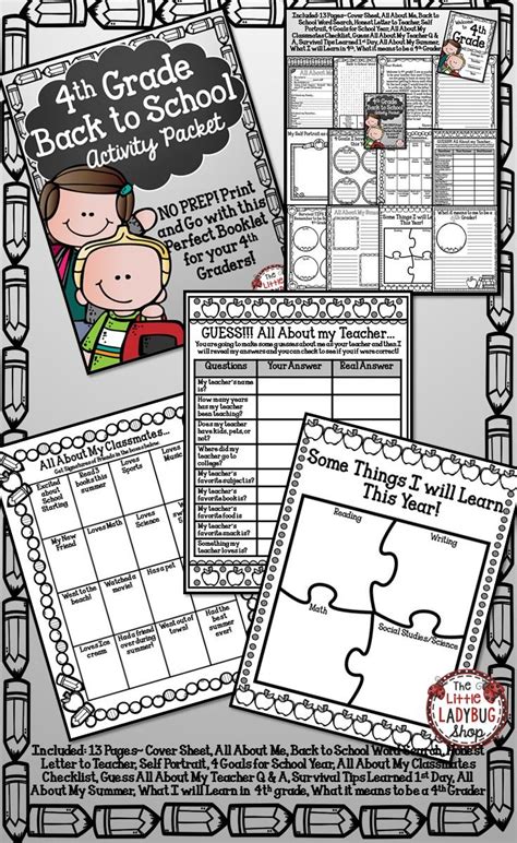 4th Grade All About Me First Day Of All About Me 4th Grade Printable - All About Me 4th Grade Printable