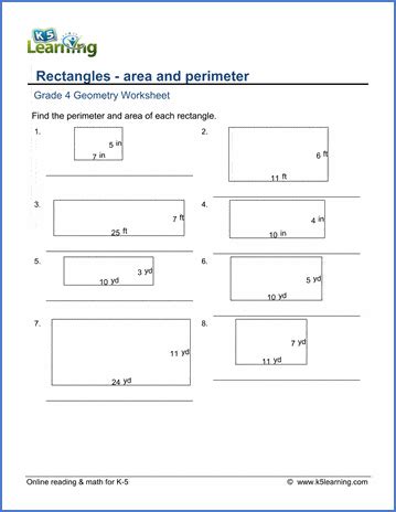 4th Grade Area And Perimeter Worksheets Download Free 4th Grade Math Perimeter And Area - 4th Grade Math Perimeter And Area