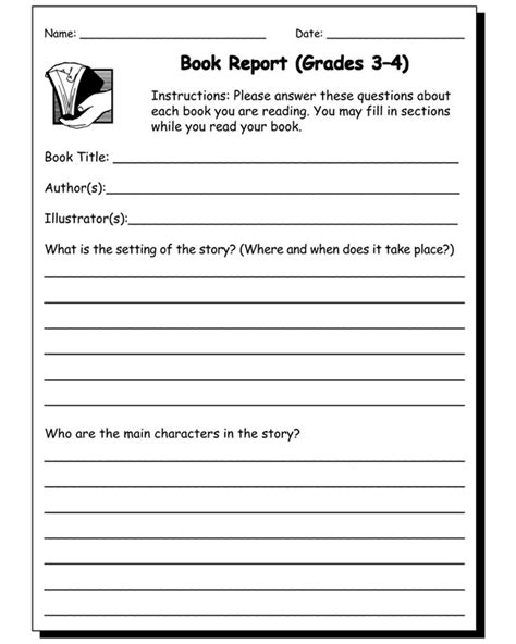 4th Grade Book Report Template Sample Templates 4th Grade Book Report Format - 4th Grade Book Report Format