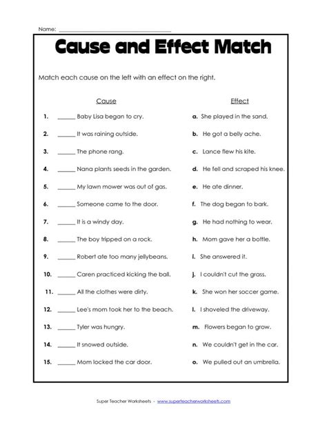 4th Grade Cause And Effect Worksheets Learny Kids 4th Grade Cause And Effect - 4th Grade Cause And Effect