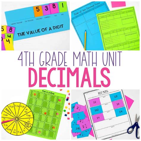 4th Grade Decimal Unit Compare Model Relate To Fractions And Decimals 4th Grade - Fractions And Decimals 4th Grade