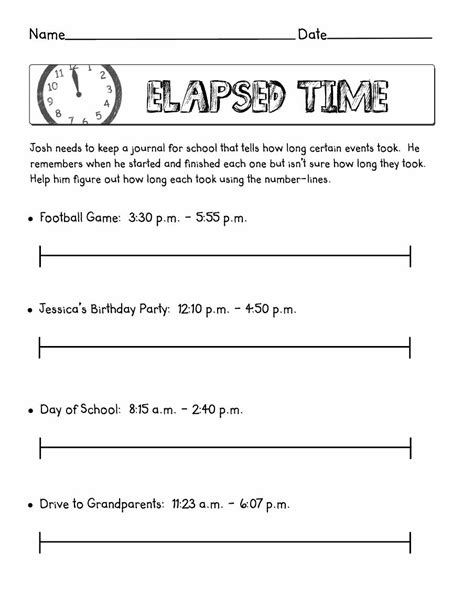 4th Grade Elapsed Time Worksheet   Elapsed Time Math 3rd 4th 5th Gr Genius777 - 4th Grade Elapsed Time Worksheet
