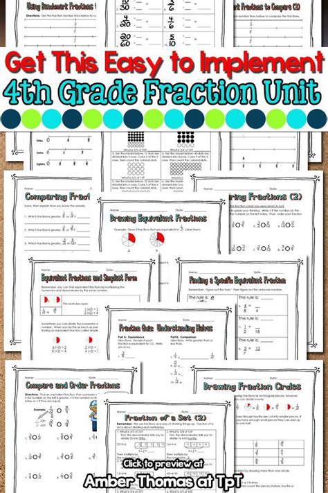 4th Grade Fraction Lesson Plan Teaching Resources Tpt Fraction Lesson Plans 4th Grade - Fraction Lesson Plans 4th Grade