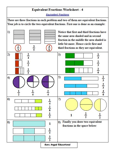4th Grade Fractions Resources Tpt Visualizing Fractions Worksheet 4th Grade - Visualizing Fractions Worksheet 4th Grade