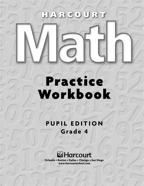 4th Grade Harcourt Math Study S