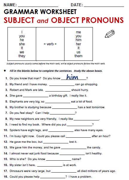 4th Grade Interactive Pronoun Worksheets Education Com Pronoun Worksheet For 4th Grade - Pronoun Worksheet For 4th Grade