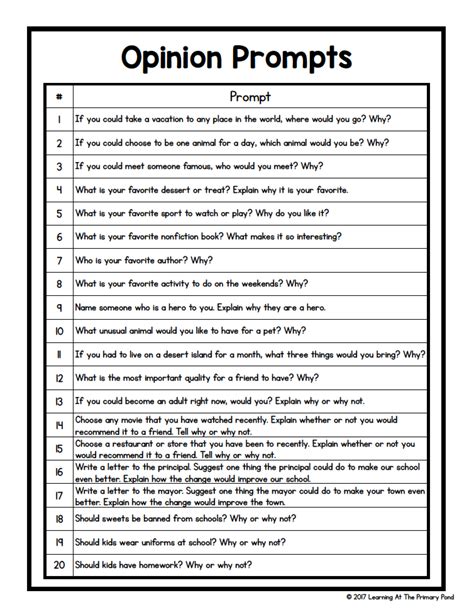 4th Grade Journal Prompts Teaching Resources Tpt 4th Grade Journal Prompts - 4th Grade Journal Prompts