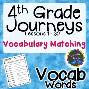 4th Grade Journeys Vocabulary Teaching Resources Tpt Journeys Vocabulary Words 4th Grade - Journeys Vocabulary Words 4th Grade