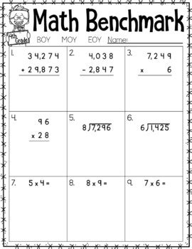 4th Grade Math Benchmark Test Texas