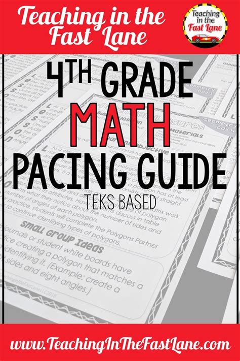 4th Grade Math Pacing Guide Teks Based Teaching 4th Grade Teks Math - 4th Grade Teks Math