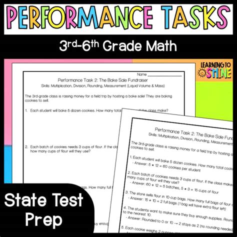 4th grade math performance tasks.  For example 9th 3rd 301st What do we call th...