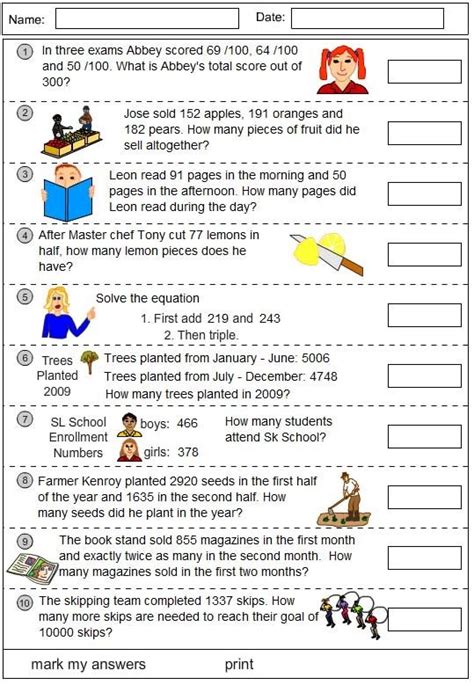 4th Grade Math Problem Solving Questions Maths Problems 4th Grade Questions And Answers - 4th Grade Questions And Answers