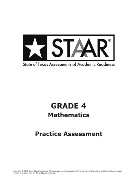 4th grade math star test practice texas