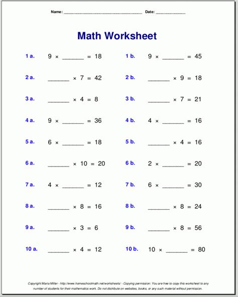 4th Grade Math Worksheets Printable Pdfs Math 4 Grade 4 Math Worksheets - Grade 4 Math Worksheets