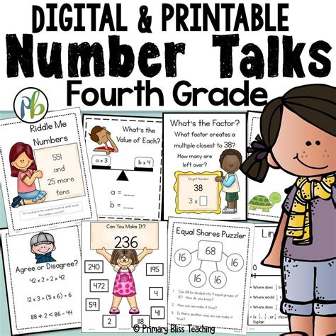 4th Grade Number Talks A Yearlong Math Fluency 4th Grade Number Talks - 4th Grade Number Talks