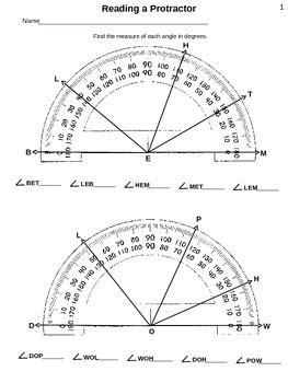 4th Grade Protractor Teaching Resources Teachers Pay Teachers Protractor Worksheets 4th Grade - Protractor Worksheets 4th Grade