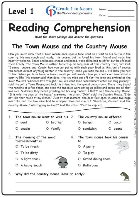 4th Grade Reading Comprehension Worksheets Games4esl 4th Grade Reading Comprehension Worksheet - 4th Grade Reading Comprehension Worksheet