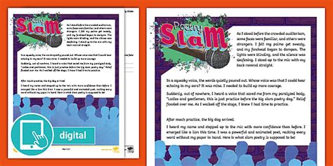 4th Grade Slam Poetry Reading Comprehension Twinkl Usa Poetry Comprehension 4th Grade - Poetry Comprehension 4th Grade