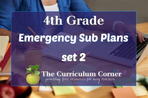 4th Grade Sub Plans Set 2 The Curriculum Second Grade Unit Plans - Second Grade Unit Plans