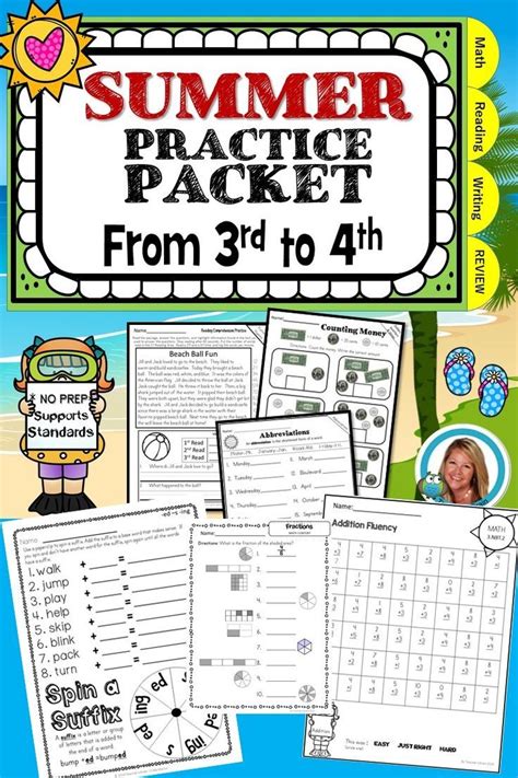 4th Grade Summer Packet 4th To 5th Grade 4th Grade Summer Math Packet - 4th Grade Summer Math Packet
