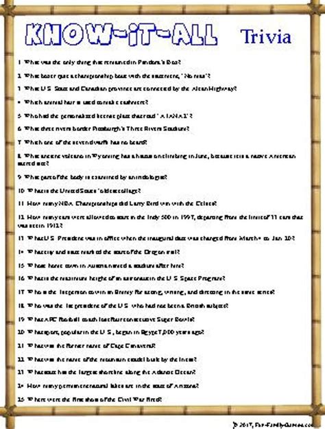 4th Grade Trivia Questions Trivia Questions 4th Grade - Trivia Questions 4th Grade