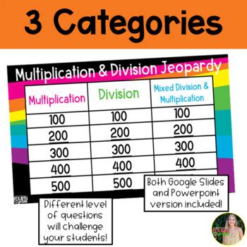 4th Multiplication And Division Jeopardy Powerpoint And Google Division Jeopardy 4th Grade - Division Jeopardy 4th Grade