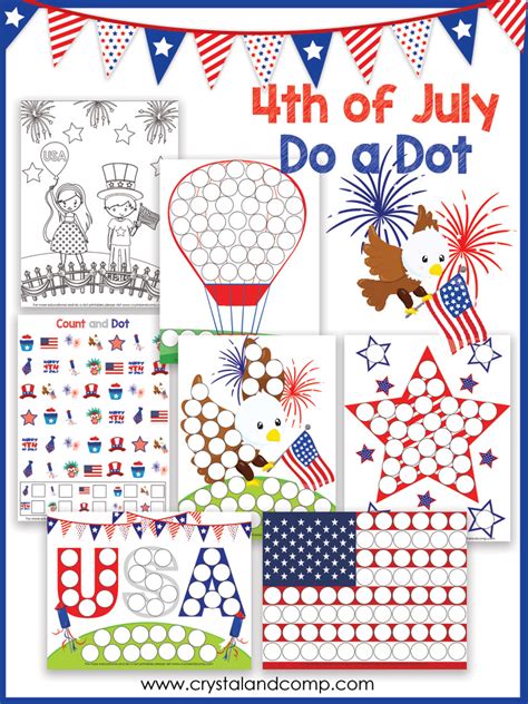 4th Of July Dot Color 4th Of July Dot To Dot - 4th Of July Dot To Dot