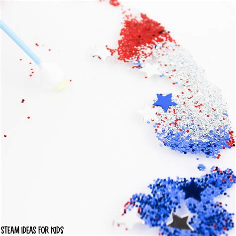 4th Of July Magic Glitter Science Experiment Steamideasforkids Science Experiments With Dish Soap - Science Experiments With Dish Soap