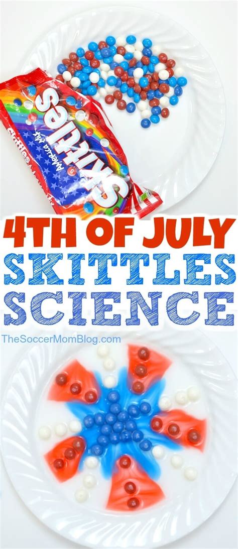 4th Of July Skittles Science Experiment Free Printable Skittle Color Science - Skittle Color Science