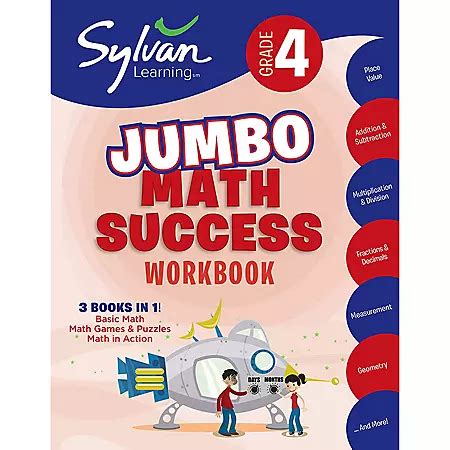 Full Download 4Th Grade Jumbo Math Success Workbook Activities Exercises And Tips To Help Catch Up Keep Up And Get Ahead By Sylvan Learning