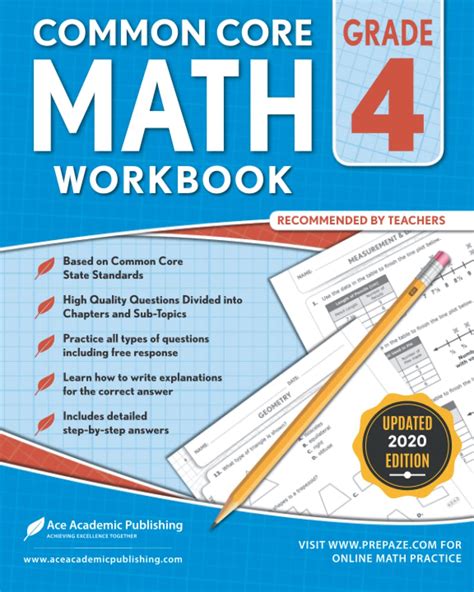 Download 4Th Grade Math Workbook Commoncore Math Workbook By Ace Academic Publishing