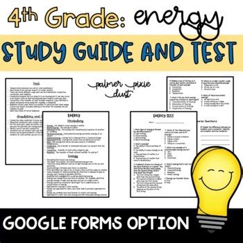 Full Download 4Th Grade Energy Study Guide 
