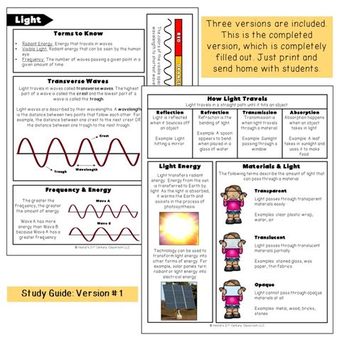 Read Online 4Th Grade Light Study Guide 