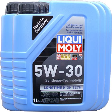 4x1L LITER LIQUI MOLY LONGTIME HIGH TECH 5W-30 ENGINE …