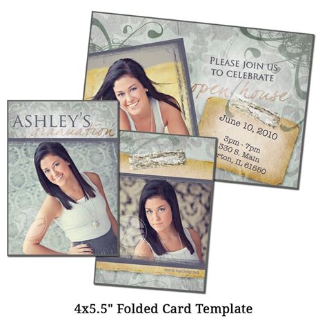 4x5.5 Folded Card Template EARTH Digital File Etsy