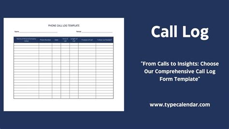 5+ Call Log Templates to Keep Track your Calls Sales Call Tracking