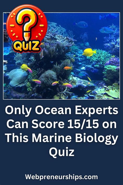 5+ Marine Biology Quizzes with Question & Answers - raincitystudios.com