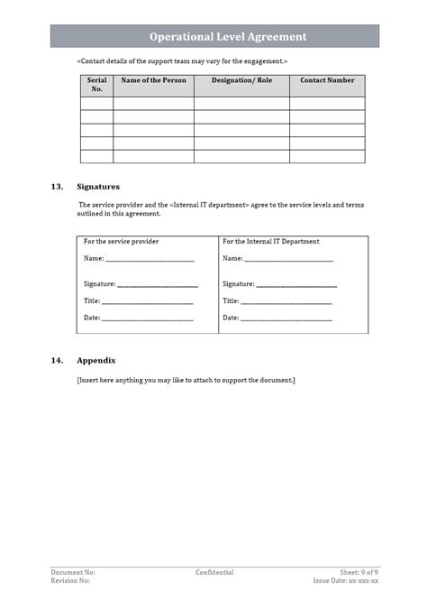 5+ Operational Level Agreement Templates PDF, DOC Free & Premium Templates