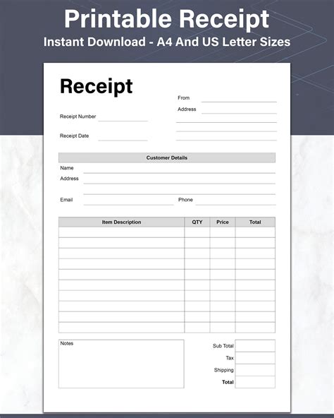 5+ Order Receipt Templates Free Sample, Example Format Download